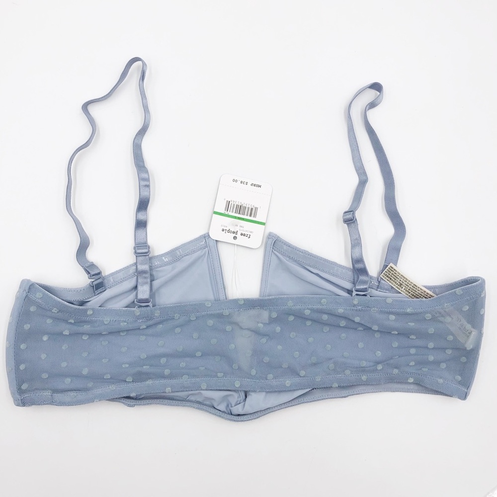 Free People Sierra Bandeau Bra Blue Rain - Picture 11 of 12